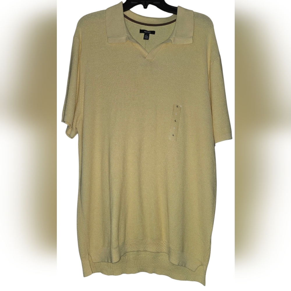 Alfani Men's Polo Shirt in Cream